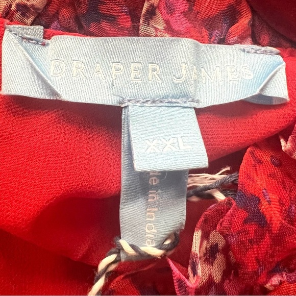 Draper James NWT Kacey Faux Wrap Ditsy Floral Raspberry Pink Dress Women’s XXL - Picture 12 of 12